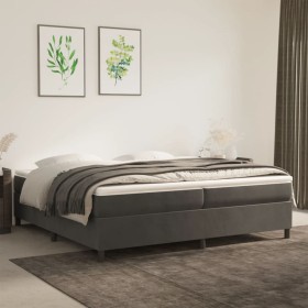 Boxspringbett mit dunkelgrauer Samtmatratze 200x200 cm von vidaXL, Betten und Lattenroste - Ref: Foro24-3144700, Preis: 507,5...