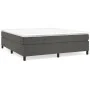 Box spring bed with dark gray velvet mattress 200x200 cm by vidaXL, Beds and slatted bases - Ref: Foro24-3144700, Price: 499,...