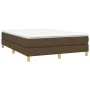 Box spring bed with dark brown fabric mattress 140x190 cm by vidaXL, Beds and slatted bases - Ref: Foro24-3144170, Price: 396...