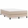 Box spring bed with cappuccino synthetic leather mattress 120x200cm by vidaXL, Beds and slatted bases - Ref: Foro24-3144254, ...