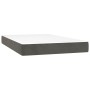 Cama box spring con colchón terciopelo gris oscuro 120x200 cm de vidaXL, Camas y somieres - Ref: Foro24-3141534, Precio: 368,...