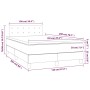 Cama box spring con colchón terciopelo gris oscuro 120x200 cm de vidaXL, Camas y somieres - Ref: Foro24-3141534, Precio: 368,...