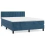 Boxspringbett mit dunkelblauer Samtmatratze 140x200 cm von vidaXL, Betten und Lattenroste - Ref: Foro24-3141549, Preis: 417,2...