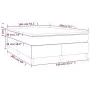 Box spring bed with dark gray velvet mattress 140x200 cm by vidaXL, Beds and slatted bases - Ref: Foro24-3144682, Price: 364,...