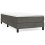 Boxspringbett mit dunkelgrauer Samtmatratze 100x200 cm von vidaXL, Betten und Lattenroste - Ref: Foro24-3144316, Preis: 270,6...