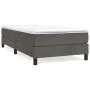 Cama box spring con colchón terciopelo gris oscuro 100x200 cm de vidaXL, Camas y somieres - Ref: Foro24-3144316, Precio: 257,...