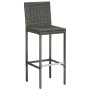 Hohe Gartenhocker, Kissen, 2 Stück, graues synthetisches Rattan von vidaXL, Gartenstühle - Ref: Foro24-313436, Preis: 161,54 ...