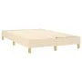Cama box spring con colchón tela color crema 120x200 cm de vidaXL, Camas y somieres - Ref: Foro24-3144164, Precio: 341,69 €, ...