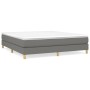 Boxspringbett mit dunkelgrauer Stoffmatratze 160x200 cm von vidaXL, Betten und Lattenroste - Ref: Foro24-3144184, Preis: 450,...
