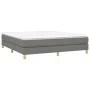 Boxspringbett mit dunkelgrauer Stoffmatratze 160x200 cm von vidaXL, Betten und Lattenroste - Ref: Foro24-3144184, Preis: 431,...