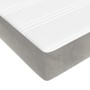 Box spring bed with light gray velvet mattress 160x200 cm by vidaXL, Beds and slatted bases - Ref: Foro24-3144687, Price: 430...