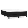 Box spring bed with black fabric mattress 140x190 cm by vidaXL, Beds and slatted bases - Ref: Foro24-3144071, Price: 378,57 €...
