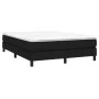 Box spring bed with black fabric mattress 140x190 cm by vidaXL, Beds and slatted bases - Ref: Foro24-3144071, Price: 378,57 €...