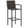 Taburetes de cocina 4 unidades ratán sintético marrón de vidaXL, Sillas de jardín - Ref: Foro24-313454, Precio: 175,50 €, Des...