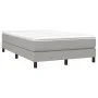Box spring bed with light gray fabric mattress 120x200 cm by vidaXL, Beds and slatted bases - Ref: Foro24-3144061, Price: 336...