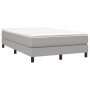 Cama box spring con colchón tela gris claro 120x200 cm de vidaXL, Camas y somieres - Ref: Foro24-3144061, Precio: 335,39 €, D...