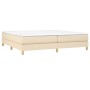 Boxspringbett mit cremefarbener Stoffmatratze 200x200 cm von vidaXL, Betten und Lattenroste - Ref: Foro24-3144204, Preis: 484...