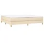 Boxspringbett mit cremefarbener Stoffmatratze 200x200 cm von vidaXL, Betten und Lattenroste - Ref: Foro24-3144204, Preis: 483...