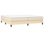 Boxspringbett mit cremefarbener Stoffmatratze 200x200 cm von vidaXL, Betten und Lattenroste - Ref: Foro24-3144106, Preis: 492...