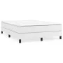 Box spring bed with white synthetic leather mattress 140x200cm by vidaXL, Beds and slatted bases - Ref: Foro24-3144262, Price...