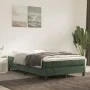 Cama box spring con colchón terciopelo verde oscuro 120x200 cm de vidaXL, Camas y somieres - Ref: Foro24-3144324, Precio: 339...