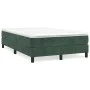 Cama box spring con colchón terciopelo verde oscuro 120x200 cm de vidaXL, Camas y somieres - Ref: Foro24-3144324, Precio: 339...