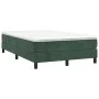 Cama box spring con colchón terciopelo verde oscuro 120x200 cm de vidaXL, Camas y somieres - Ref: Foro24-3144324, Precio: 339...