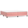 Boxspringbett mit rosa Samtmatratze 200x200 cm von vidaXL, Betten und Lattenroste - Ref: Foro24-3144356, Preis: 506,18 €, Rab...