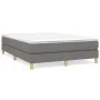 Box spring bed with dark gray fabric mattress 140x190 cm by vidaXL, Beds and slatted bases - Ref: Foro24-3144168, Price: 446,...