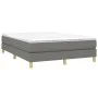 Box spring bed with dark gray fabric mattress 140x190 cm by vidaXL, Beds and slatted bases - Ref: Foro24-3144168, Price: 446,...
