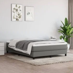 Box spring bed with dark gray fabric mattress 160x200 cm by vidaXL, Beds and slatted bases - Ref: Foro24-3144086, Price: 454,...