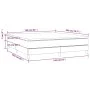 Cama box spring con colchón tela gris oscuro 160x200 cm de vidaXL, Camas y somieres - Ref: Foro24-3144086, Precio: 457,39 €, ...
