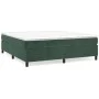 Box spring bed with dark green velvet mattress 200x200 cm by vidaXL, Beds and slatted bases - Ref: Foro24-3144702, Price: 567...