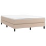 Boxspringbett mit Cappuccino-Kunstledermatratze 140x200cm von vidaXL, Betten und Lattenroste - Ref: Foro24-3144266, Preis: 37...