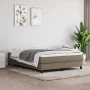 Box spring bed with taupe gray fabric mattress 140x200 cm by vidaXL, Beds and slatted bases - Ref: Foro24-3144081, Price: 406...