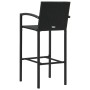 Küchenhocker 4 Einheiten aus schwarzem synthetischem Rattan von vidaXL, Gartenstühle - Ref: Foro24-313455, Preis: 201,24 €, R...