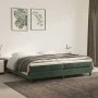 Cama box spring con colchón terciopelo verde oscuro 200x200 cm de vidaXL, Camas y somieres - Ref: Foro24-3144354, Precio: 552...