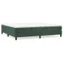 Box spring bed with dark green velvet mattress 200x200 cm by vidaXL, Beds and slatted bases - Ref: Foro24-3144354, Price: 552...