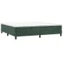 Box spring bed with dark green velvet mattress 200x200 cm by vidaXL, Beds and slatted bases - Ref: Foro24-3144354, Price: 552...