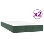 Boxspringbett mit dunkelgrüner Samtmatratze 200x200 cm von vidaXL, Betten und Lattenroste - Ref: Foro24-3144354, Preis: 542,0...