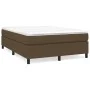 Box spring bed with dark brown fabric mattress 140x190 cm by vidaXL, Beds and slatted bases - Ref: Foro24-3144418, Price: 396...