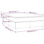 Box spring bed with dark brown fabric mattress 140x190 cm by vidaXL, Beds and slatted bases - Ref: Foro24-3144418, Price: 399...