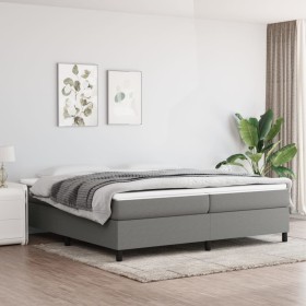 Box spring bed with dark gray fabric mattress 200x200 cm by vidaXL, Beds and slatted bases - Ref: Foro24-3144448, Price: 545,...