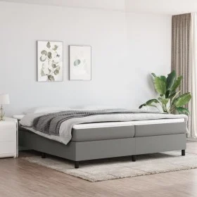 Box spring bed with dark gray fabric mattress 200x200 cm by vidaXL, Beds and slatted bases - Ref: Foro24-3144448, Price: 550,...