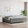 Box spring bed with dark gray fabric mattress 200x200 cm by vidaXL, Beds and slatted bases - Ref: Foro24-3144448, Price: 546,...