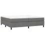 Box spring bed with dark gray fabric mattress 200x200 cm by vidaXL, Beds and slatted bases - Ref: Foro24-3144448, Price: 550,...