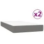 Box spring bed with dark gray fabric mattress 200x200 cm by vidaXL, Beds and slatted bases - Ref: Foro24-3144448, Price: 550,...