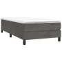 Boxspringbett mit dunkelgrauer Samtmatratze 90x190 cm von vidaXL, Betten und Lattenroste - Ref: Foro24-3144304, Preis: 235,88...