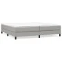 Box spring bed with light gray fabric mattress 200x200 cm by vidaXL, Beds and slatted bases - Ref: Foro24-3144101, Price: 536...