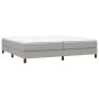 Box spring bed with light gray fabric mattress 200x200 cm by vidaXL, Beds and slatted bases - Ref: Foro24-3144101, Price: 536...